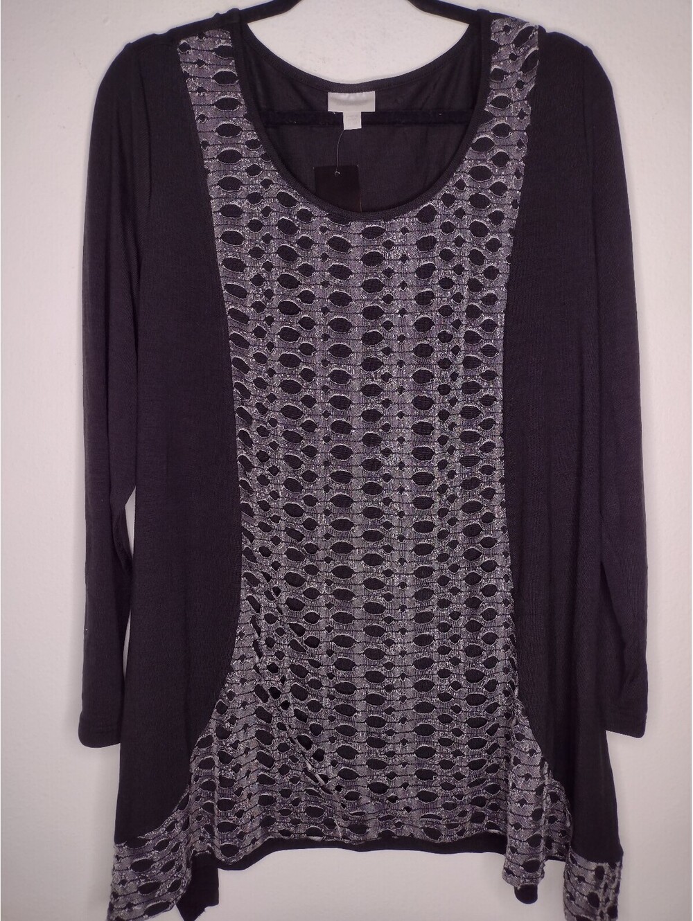 NWT Avenue Women's Black/Tunic Ellery Top Size 22/24